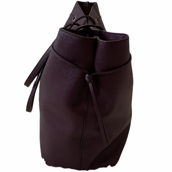 ❌SOLD❌Kate Spade New York Laurel Way Ari Tote Saffiano Leather Satchel Wine - Picture 4 of 13